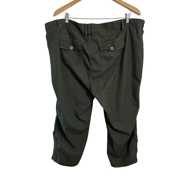 Torrid Olive Green Cropped Pants Plus Size 20 First At Fit Casual Fall Bottoms - Picture 2 of 6